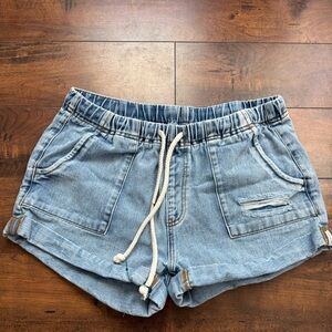 One Teaspoon tie jean shorts